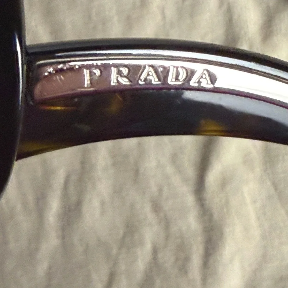 Prada Oversized Dark Brown Tortoiseshell Sunglasses